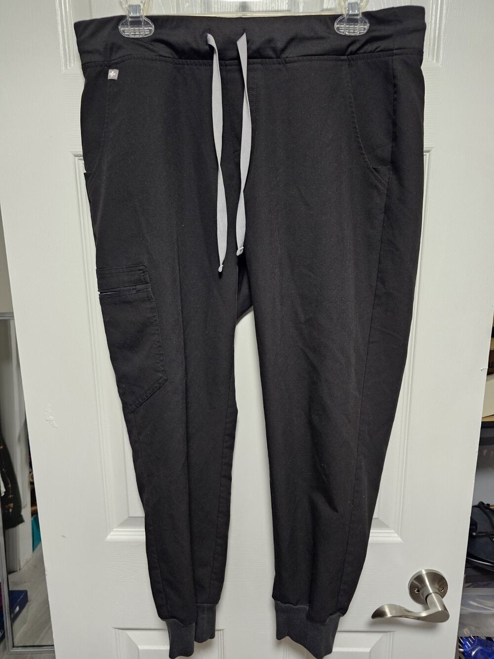 Women's Figs Techincal Collection Scrubs Zamora Joggers Black L/P